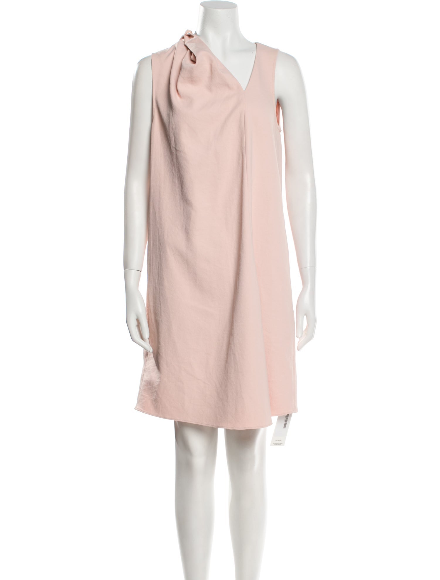 Tibi Cowl Neck Knee-Length Dress