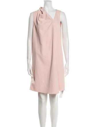 Tibi Cowl Neck Knee-Length Dress