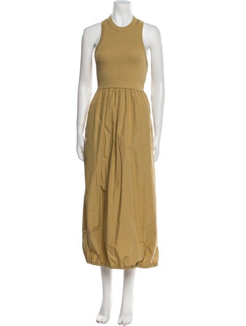 Tibi Crew Neck Long Dress