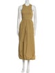 Tibi Crew Neck Long Dress