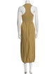 Tibi Crew Neck Long Dress