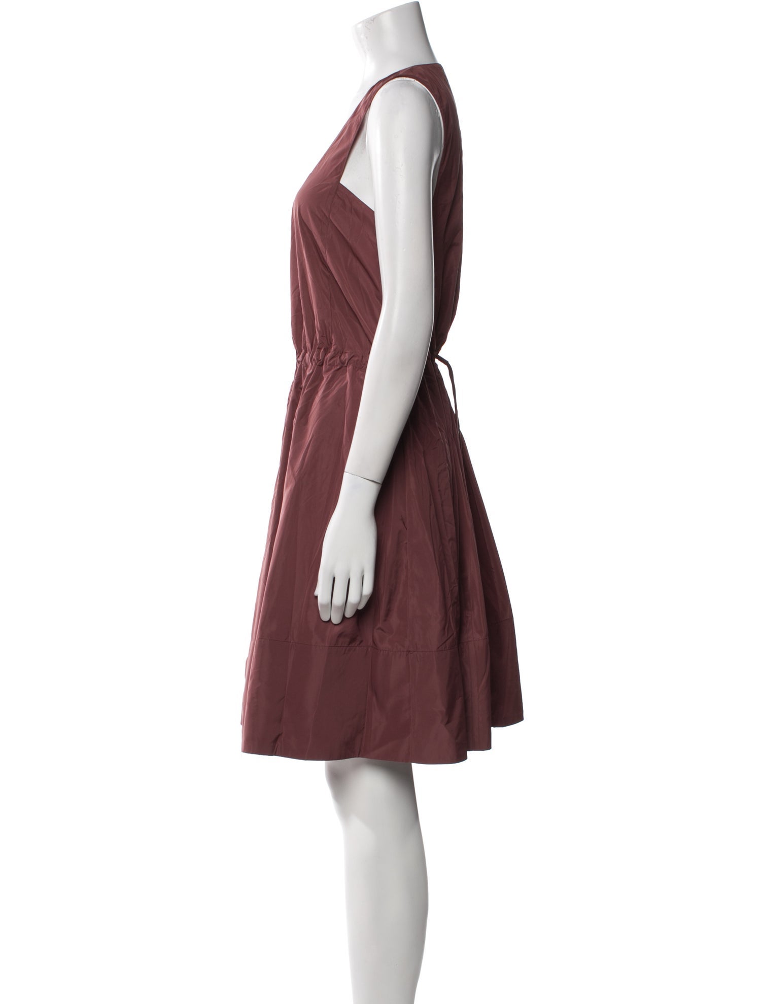 Tibi Square Neckline Knee-Length Dress