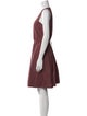 Tibi Square Neckline Knee-Length Dress