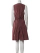 Tibi Square Neckline Knee-Length Dress