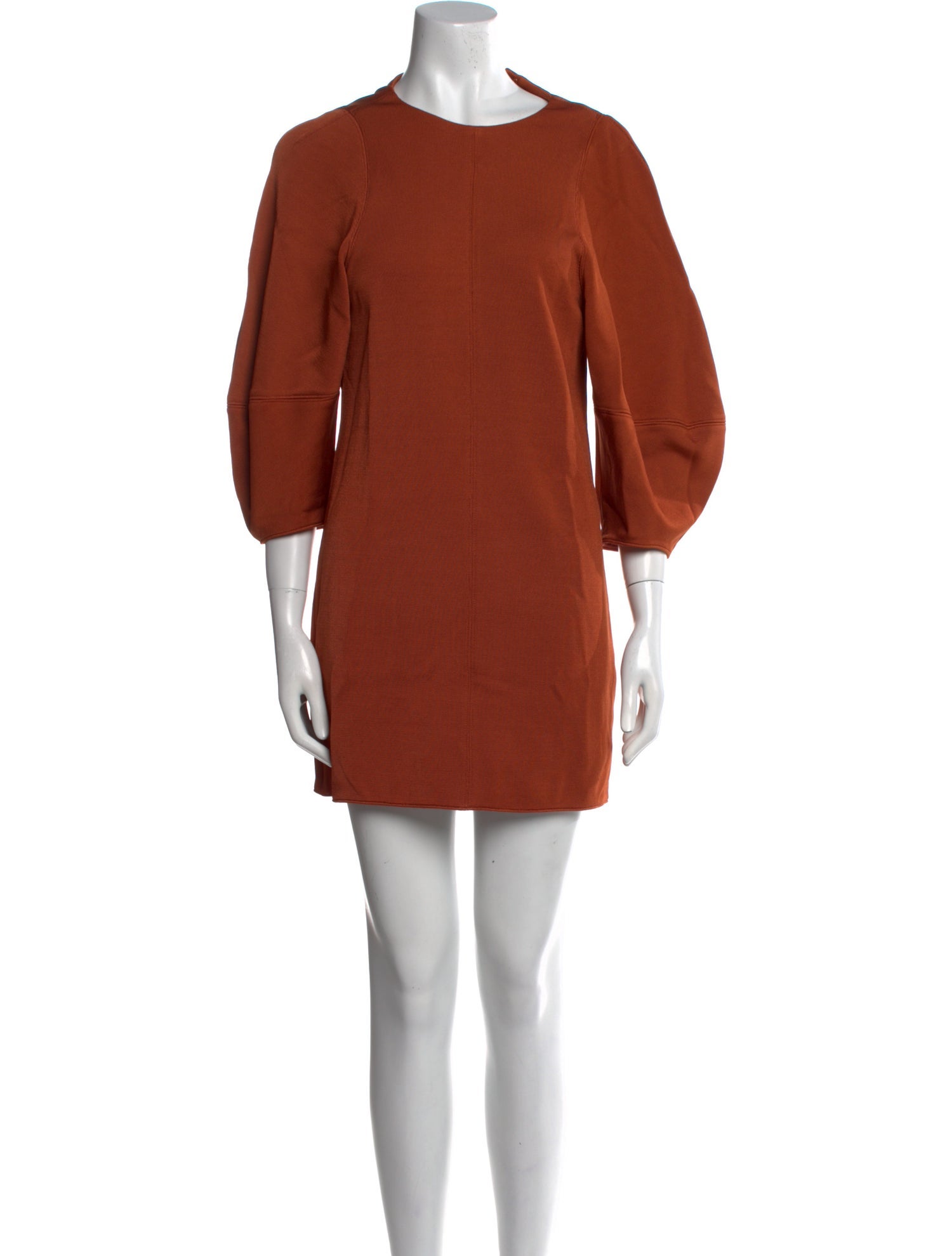 Tibi Crew Neck Mini Dress