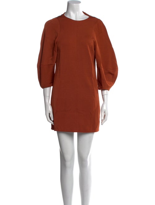Tibi Crew Neck Mini Dress