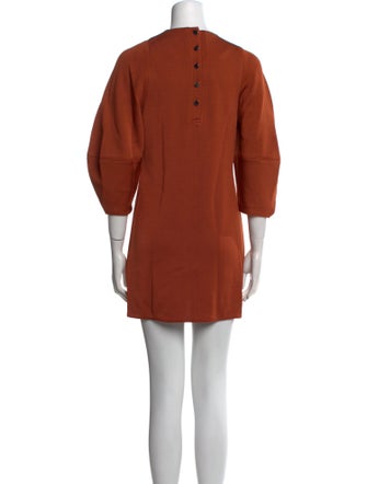 Tibi Crew Neck Mini Dress