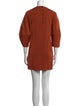 Tibi Crew Neck Mini Dress