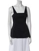 Tibi Square Neckline Sleeveless Top