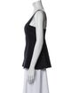Tibi Square Neckline Sleeveless Top
