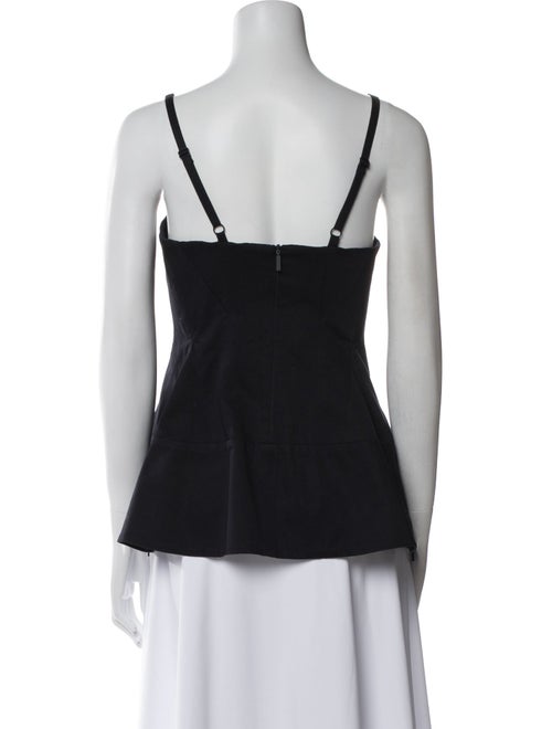 Tibi Square Neckline Sleeveless Top