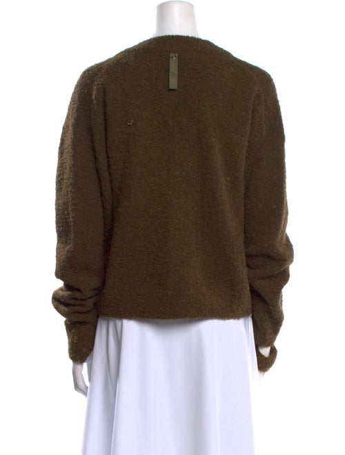 Tibi Alpaca V-Neck Sweater