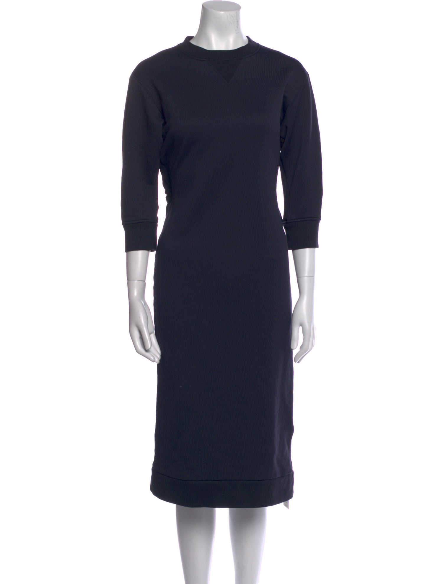 Tibi Crew Neck Midi Length Dress