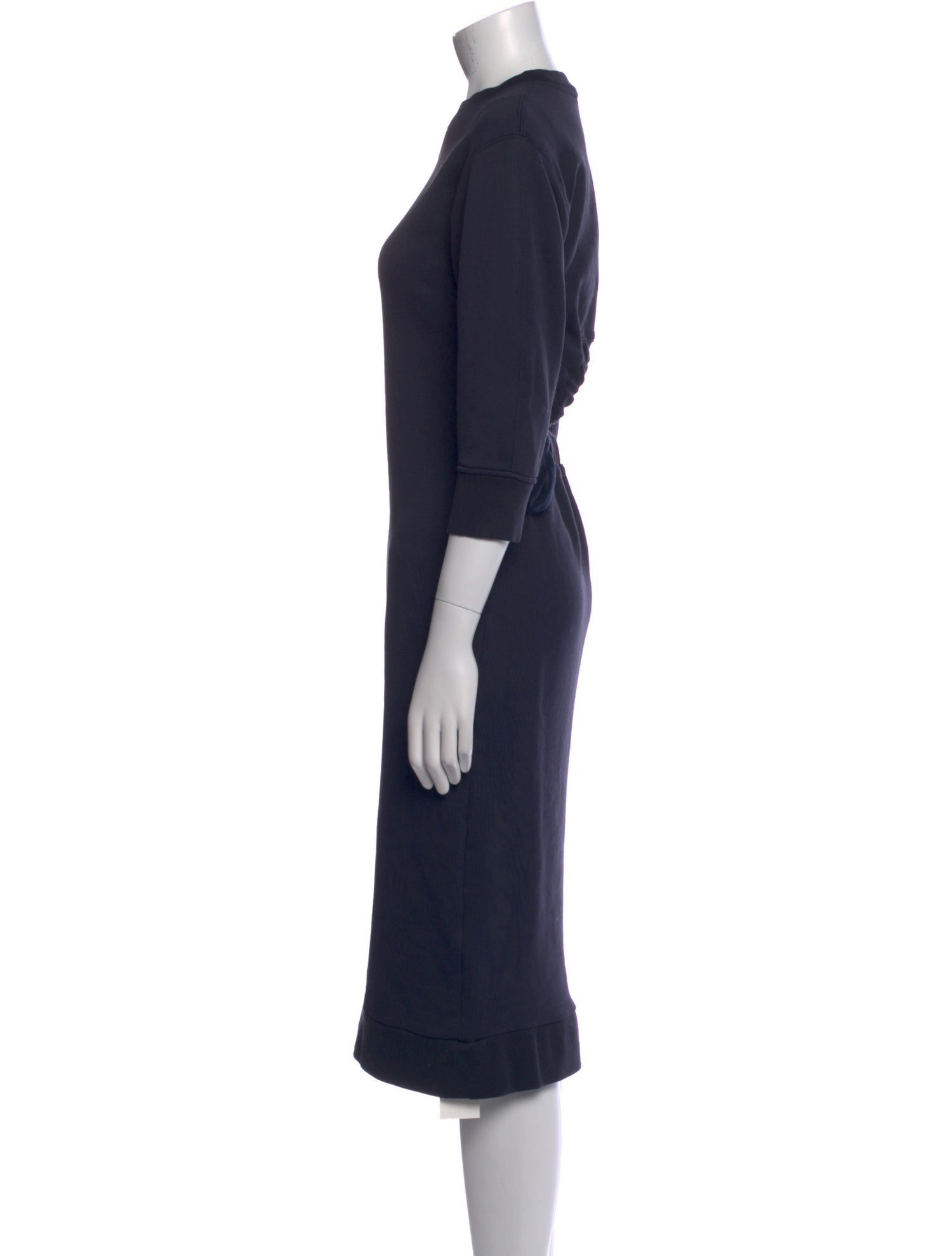 Tibi Crew Neck Midi Length Dress