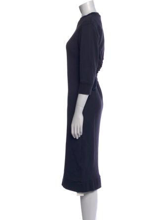 Tibi Crew Neck Midi Length Dress