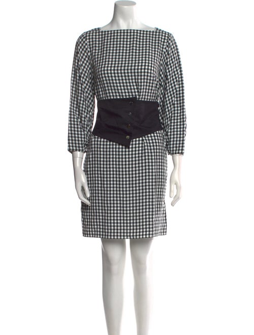 Tibi Plaid Print Mini Dress