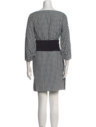 Tibi Plaid Print Mini Dress
