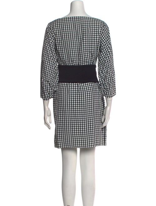 Tibi Plaid Print Mini Dress