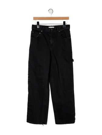 Tibi High-Rise Wide Leg Jeans