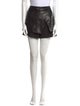 Tibi Leather Mini Shorts
