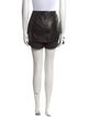 Tibi Leather Mini Shorts