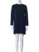 Tibi Crew Neck Mini Dress