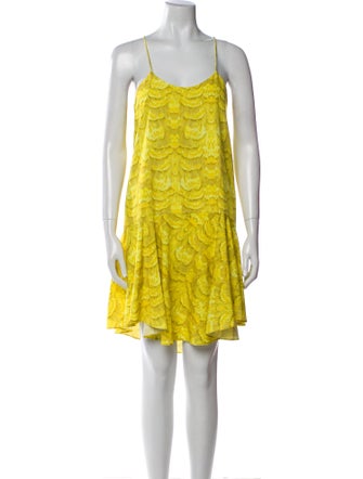 Tibi Scoop Neck Mini Dress