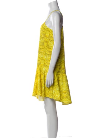 Tibi Scoop Neck Mini Dress