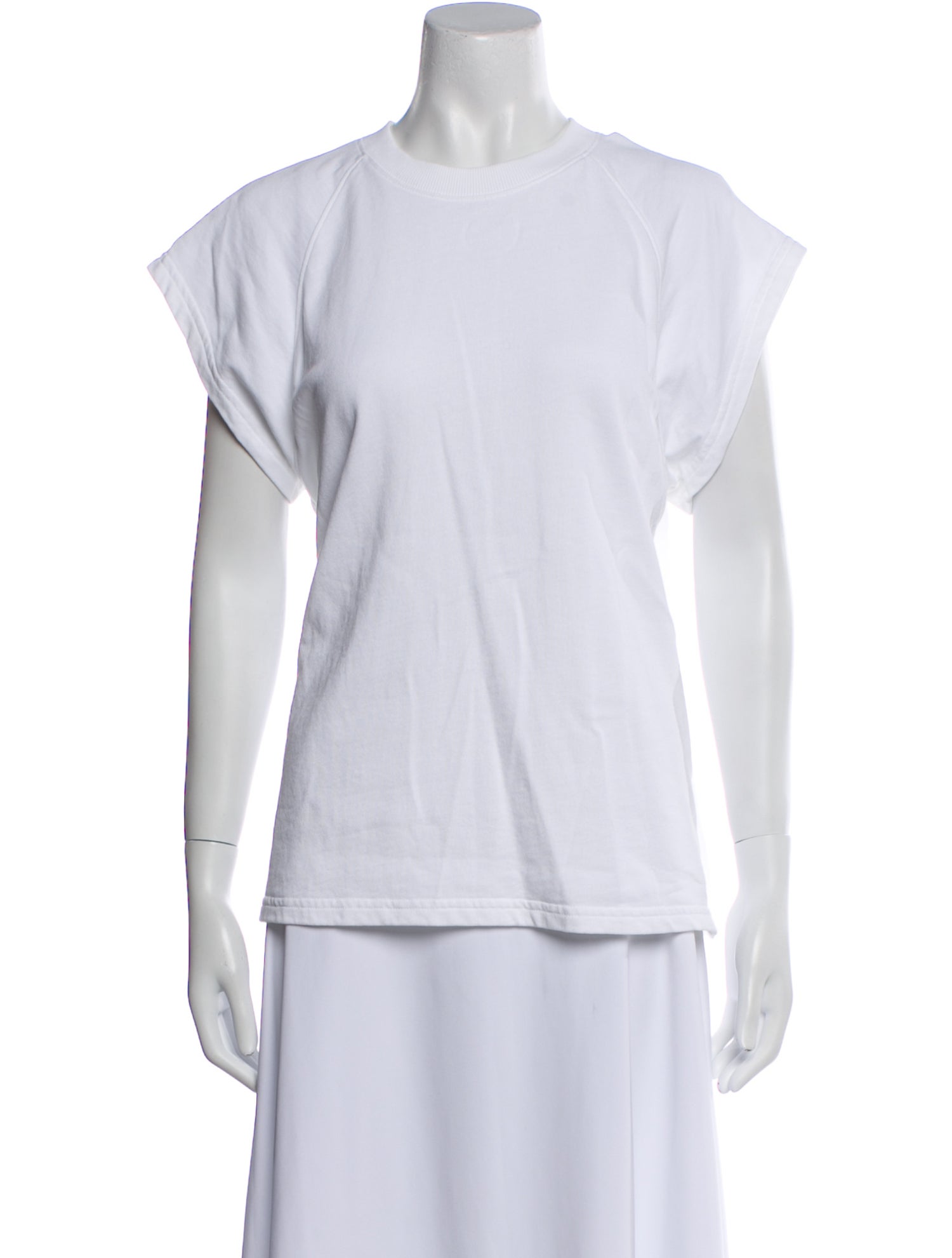 Tibi Crew Neck Short Sleeve T-Shirt
