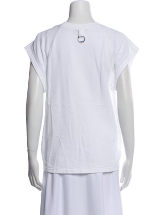 Tibi Crew Neck Short Sleeve T-Shirt