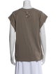 Tibi Crew Neck Short Sleeve T-Shirt
