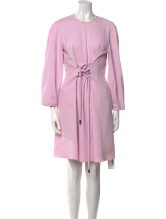 Tibi Crew Neck Mini Dress