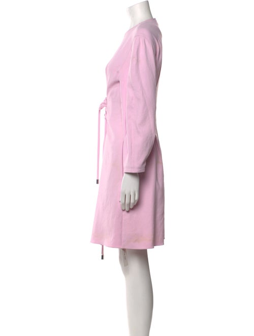 Tibi Crew Neck Mini Dress