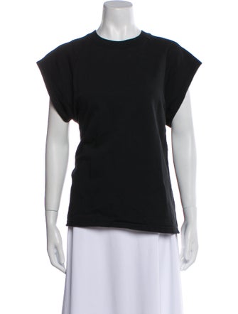 Tibi Crew Neck Short Sleeve T-Shirt