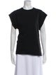 Tibi Crew Neck Short Sleeve T-Shirt