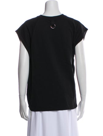 Tibi Crew Neck Short Sleeve T-Shirt