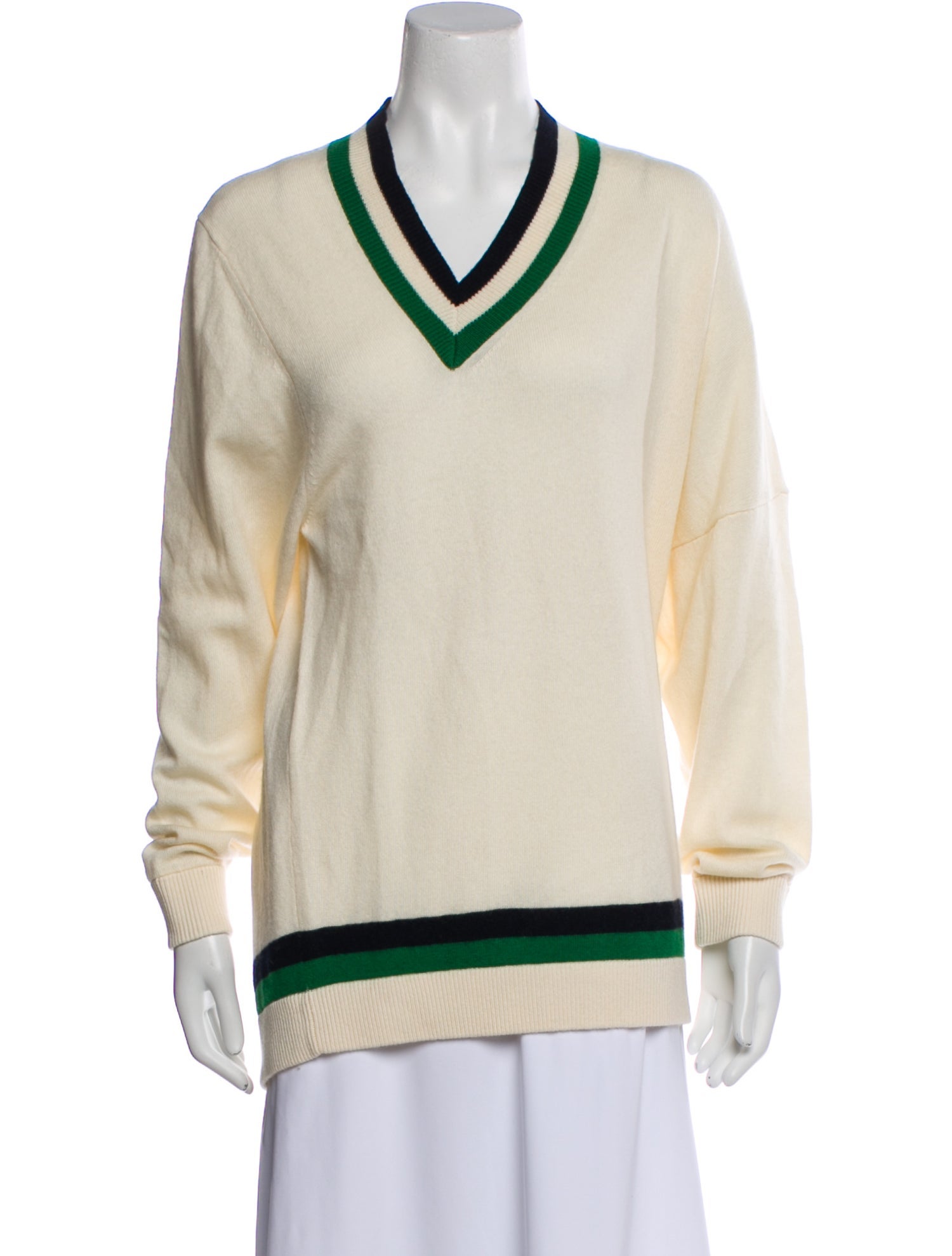 Tibi Wool Striped Sweater