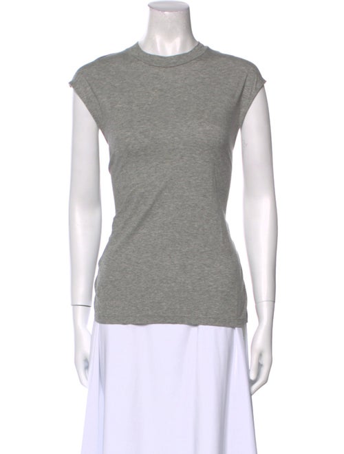 Tibi Crew Neck Short Sleeve Top