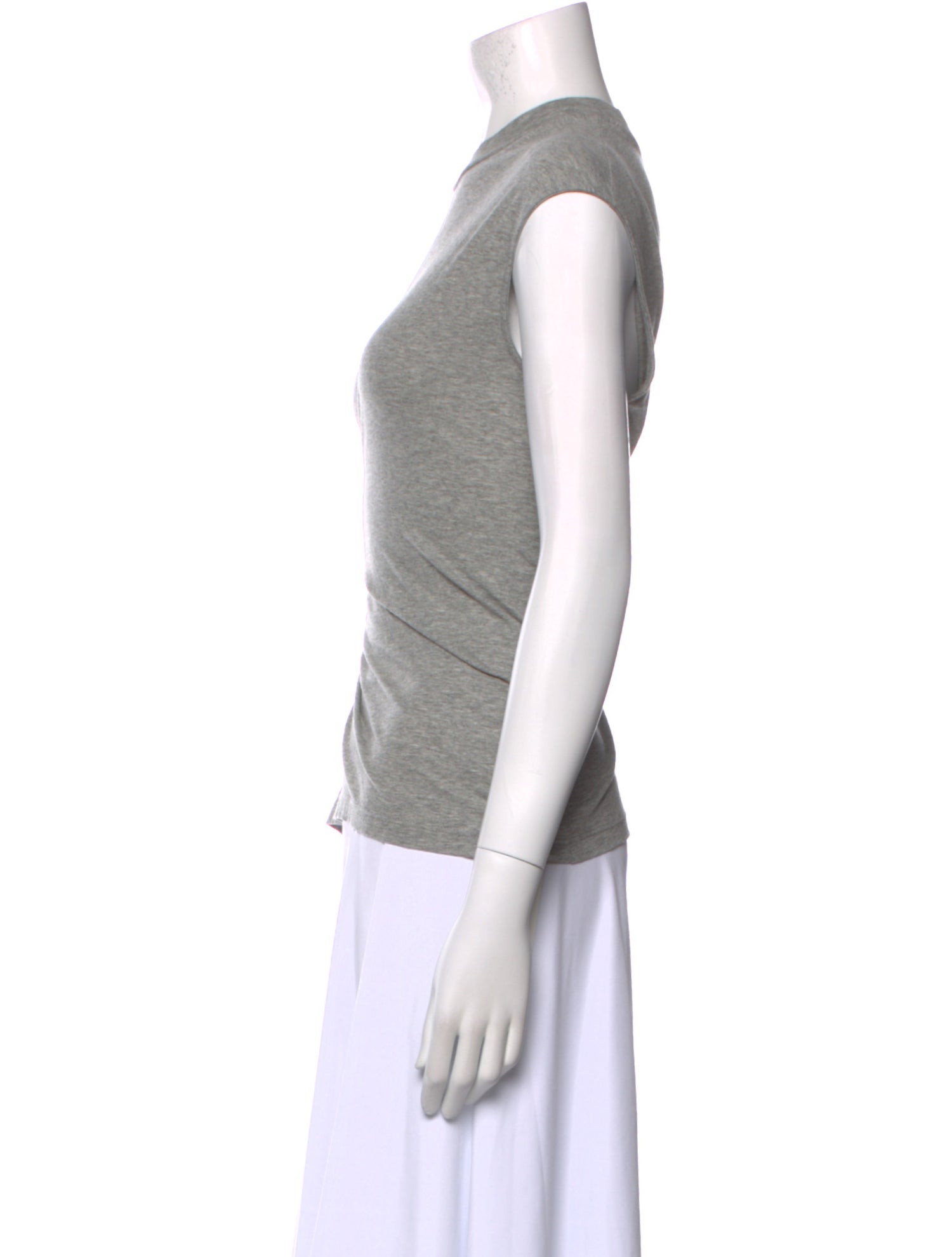 Tibi Crew Neck Short Sleeve Top