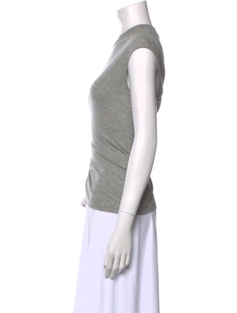 Tibi Crew Neck Short Sleeve Top