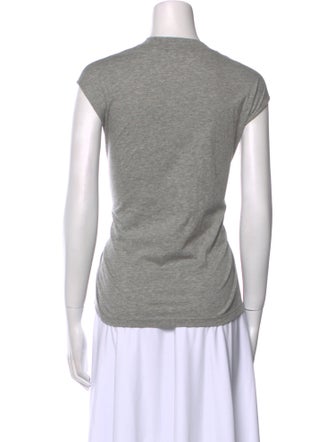 Tibi Crew Neck Short Sleeve Top
