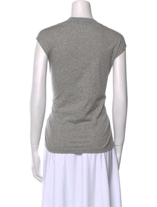 Tibi Crew Neck Short Sleeve Top