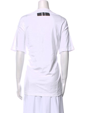 Tibi Graphic Print Crew Neck T-Shirt