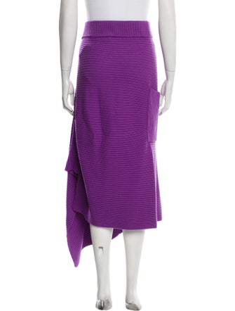 Tibi Merino Wool Midi Length Skirt