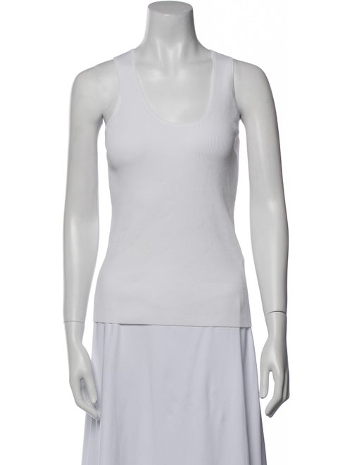 Tibi Scoop Neck Sleeveless Top