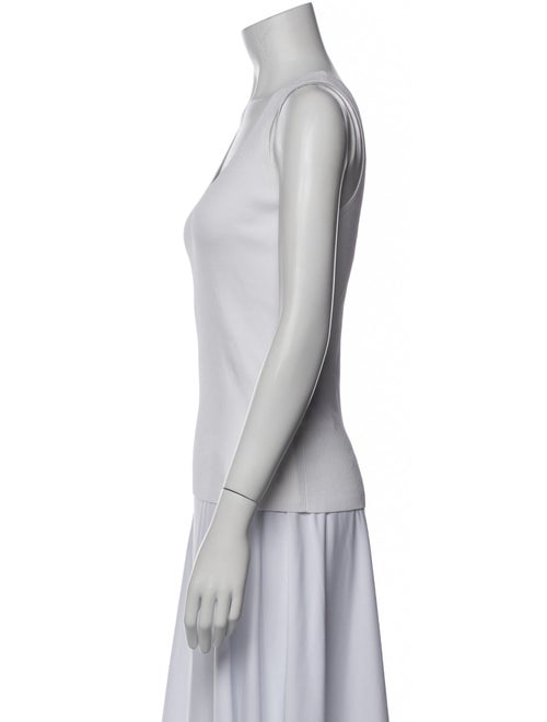 Tibi Scoop Neck Sleeveless Top