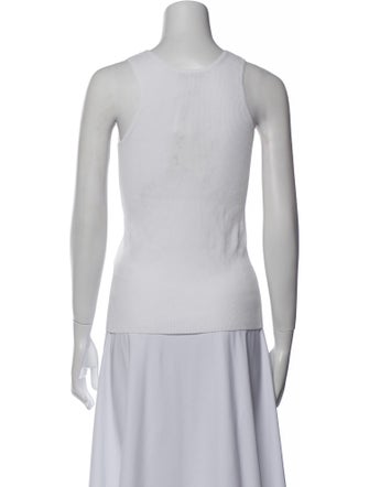 Tibi Scoop Neck Sleeveless Top