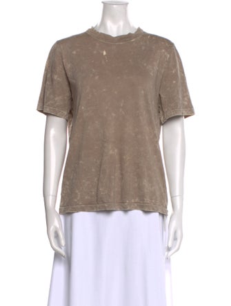 Tibi Crew Neck Short Sleeve T-Shirt