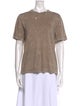 Tibi Crew Neck Short Sleeve T-Shirt