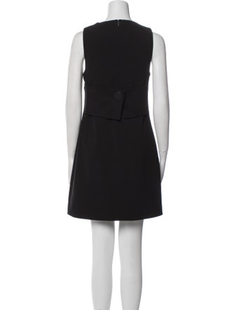 Tibi Crew Neck Mini Dress
